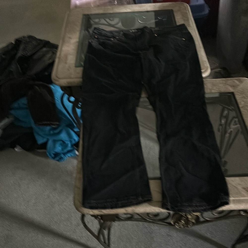 38/30 black slim jeans